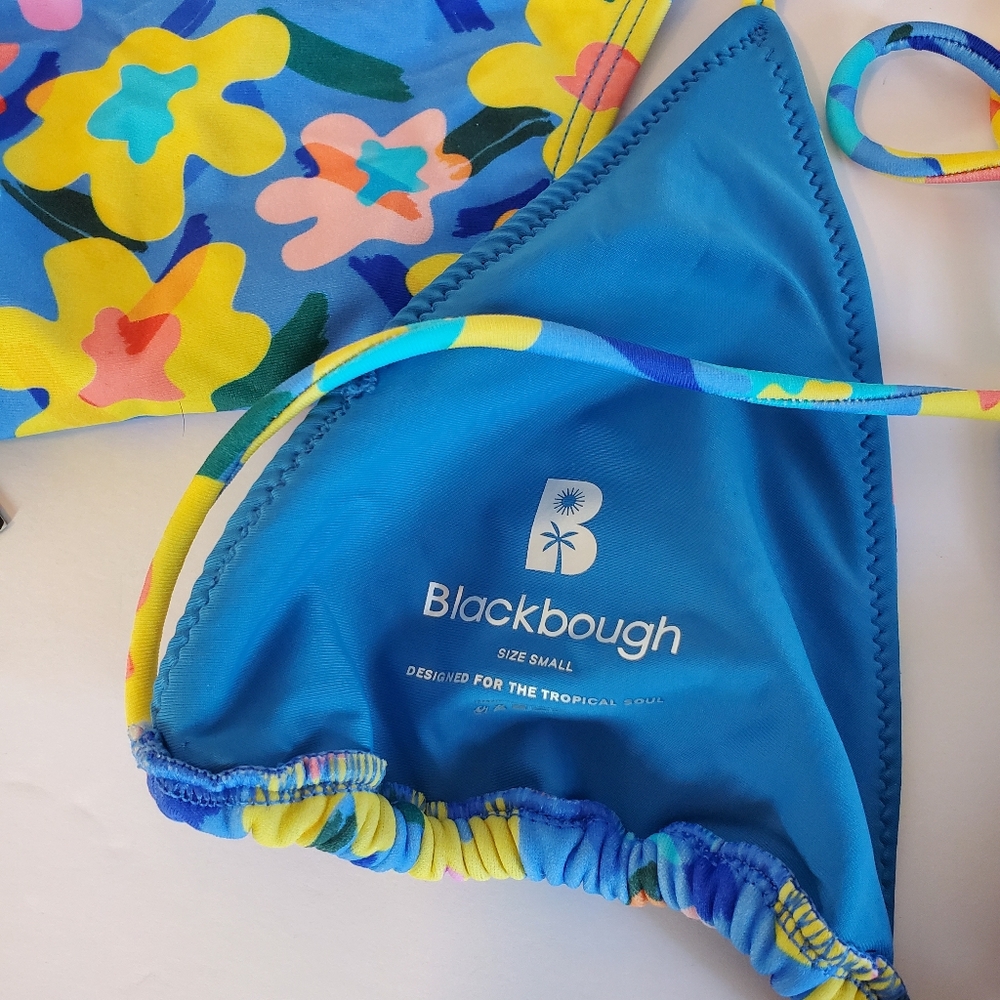 Blackbough Bikini Swimsuit Set In Floral Punch - Size Small - Picture 10 of 12